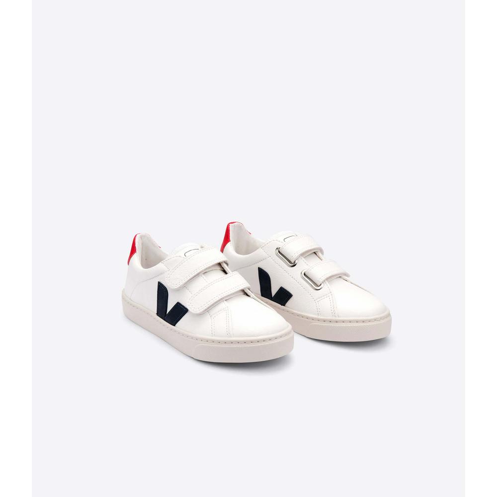 Veja ESPLAR CHROMEFREE Joggesko Barn White/Black/Red | NO 835PJJ